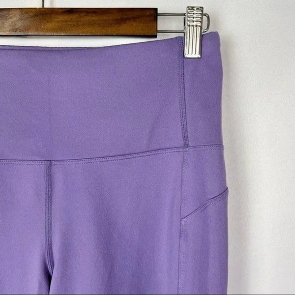 Lucy Purple & Black Light & Free Bow Tie Bottom Athletic Pants M - Picture 4 of 7